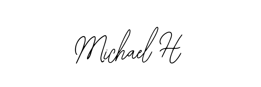 if you are searching for the best signature style for your name Michael H. so please give up your signature search. here we have designed multiple signature styles  using Bearetta-2O07w. Michael H signature style 12 images and pictures png