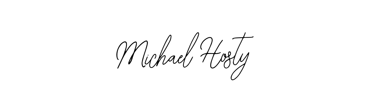 Similarly Bearetta-2O07w is the best handwritten signature design. Signature creator online .You can use it as an online autograph creator for name Michael Hosty. Michael Hosty signature style 12 images and pictures png