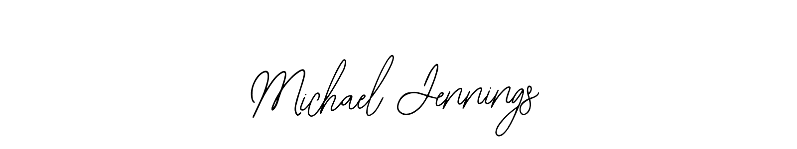 Similarly Bearetta-2O07w is the best handwritten signature design. Signature creator online .You can use it as an online autograph creator for name Michael Jennings. Michael Jennings signature style 12 images and pictures png