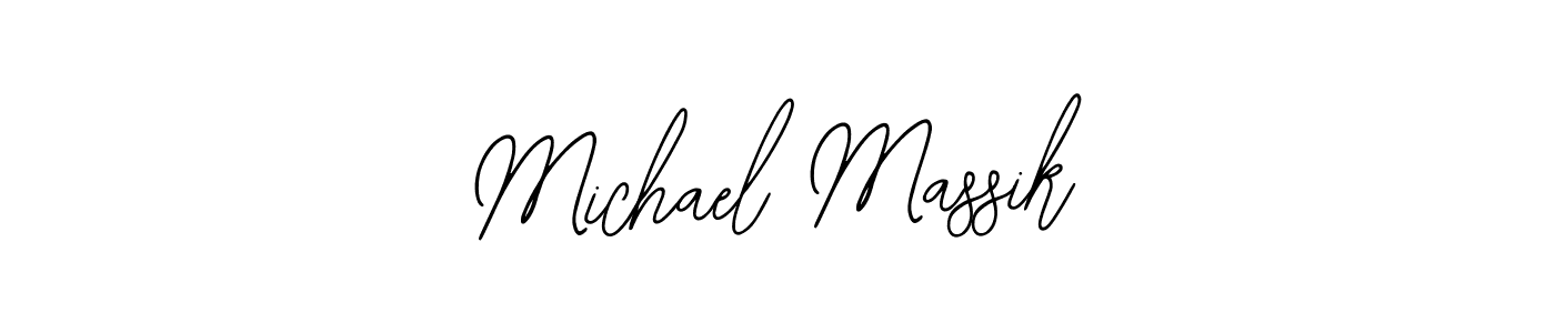 Use a signature maker to create a handwritten signature online. With this signature software, you can design (Bearetta-2O07w) your own signature for name Michael Massik. Michael Massik signature style 12 images and pictures png