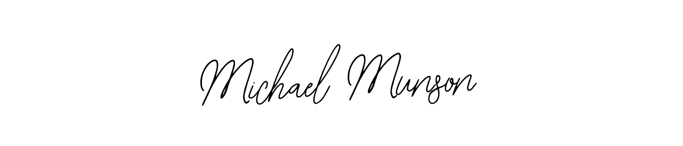 Similarly Bearetta-2O07w is the best handwritten signature design. Signature creator online .You can use it as an online autograph creator for name Michael Munson. Michael Munson signature style 12 images and pictures png