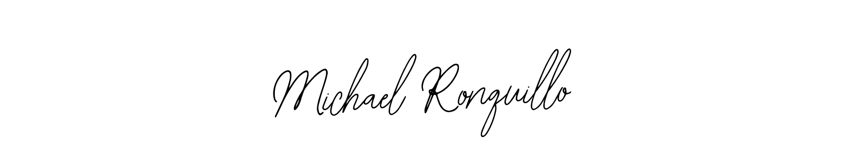 Also we have Michael Ronquillo name is the best signature style. Create professional handwritten signature collection using Bearetta-2O07w autograph style. Michael Ronquillo signature style 12 images and pictures png
