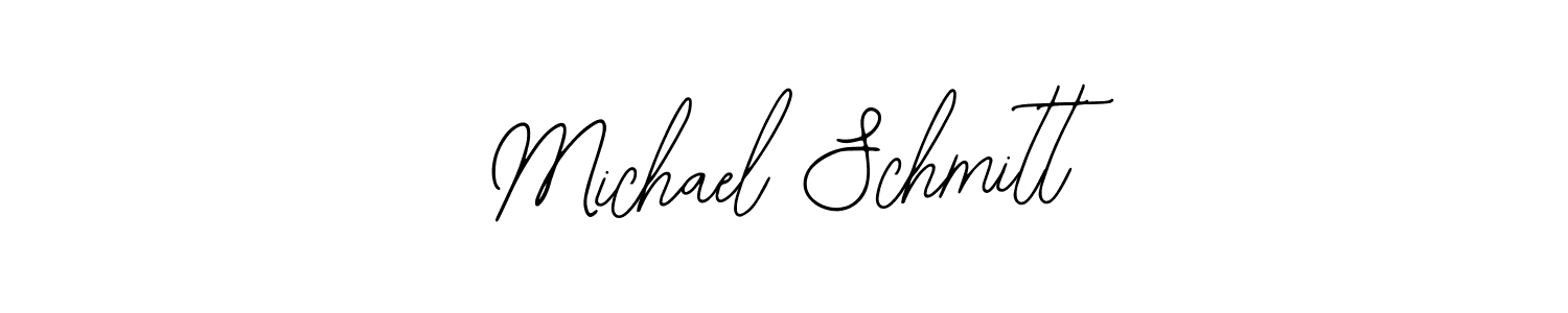 You should practise on your own different ways (Bearetta-2O07w) to write your name (Michael Schmitt) in signature. don't let someone else do it for you. Michael Schmitt signature style 12 images and pictures png