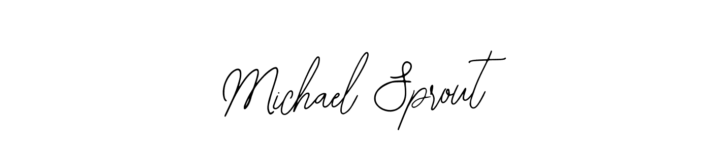 Make a beautiful signature design for name Michael Sprout. With this signature (Bearetta-2O07w) style, you can create a handwritten signature for free. Michael Sprout signature style 12 images and pictures png