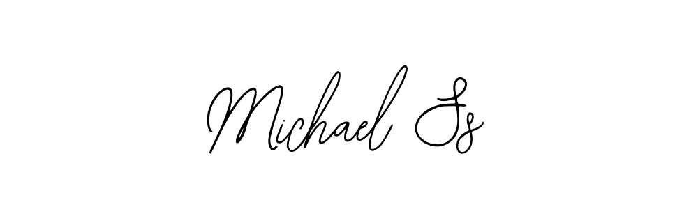 Bearetta-2O07w is a professional signature style that is perfect for those who want to add a touch of class to their signature. It is also a great choice for those who want to make their signature more unique. Get Michael Ss name to fancy signature for free. Michael Ss signature style 12 images and pictures png