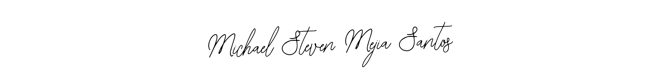 You should practise on your own different ways (Bearetta-2O07w) to write your name (Michael Steven Mejia Santos) in signature. don't let someone else do it for you. Michael Steven Mejia Santos signature style 12 images and pictures png