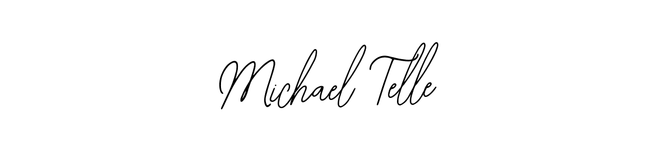 How to make Michael Telle name signature. Use Bearetta-2O07w style for creating short signs online. This is the latest handwritten sign. Michael Telle signature style 12 images and pictures png