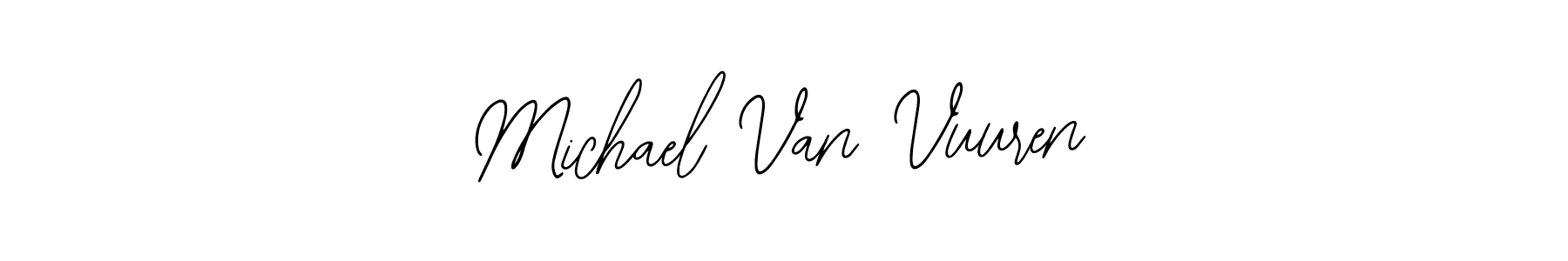 How to make Michael Van Vuuren name signature. Use Bearetta-2O07w style for creating short signs online. This is the latest handwritten sign. Michael Van Vuuren signature style 12 images and pictures png