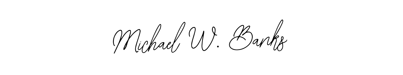 if you are searching for the best signature style for your name Michael W. Banks. so please give up your signature search. here we have designed multiple signature styles  using Bearetta-2O07w. Michael W. Banks signature style 12 images and pictures png