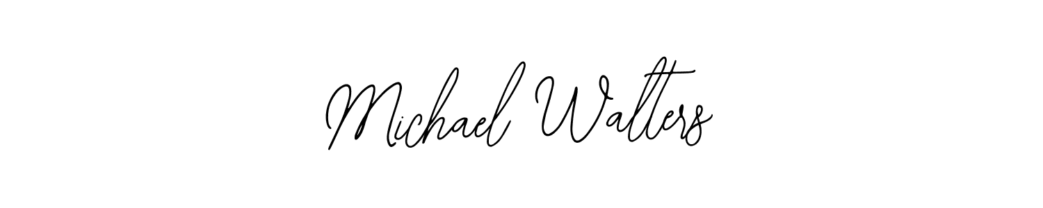 How to make Michael Walters name signature. Use Bearetta-2O07w style for creating short signs online. This is the latest handwritten sign. Michael Walters signature style 12 images and pictures png