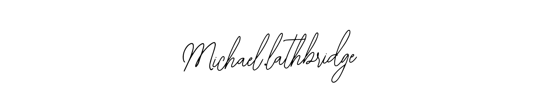 Use a signature maker to create a handwritten signature online. With this signature software, you can design (Bearetta-2O07w) your own signature for name Michael.lathbridge. Michael.lathbridge signature style 12 images and pictures png