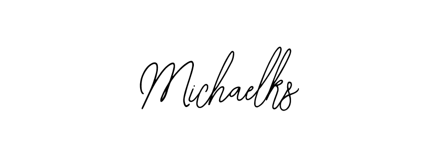 The best way (Bearetta-2O07w) to make a short signature is to pick only two or three words in your name. The name Michaelks include a total of six letters. For converting this name. Michaelks signature style 12 images and pictures png