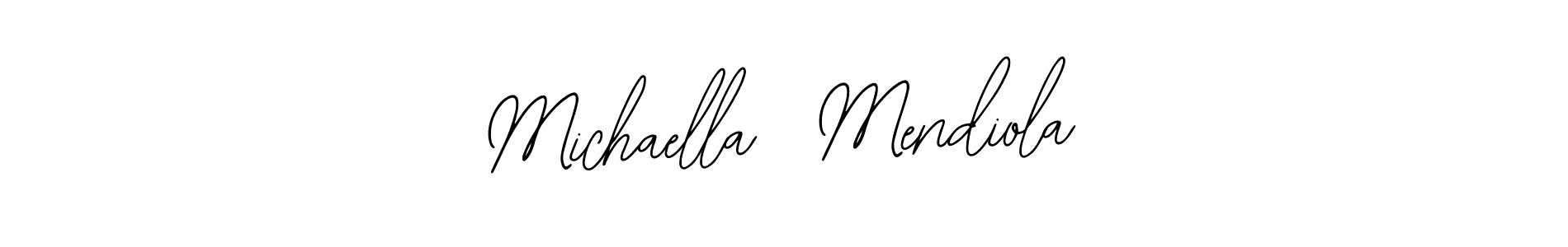 Use a signature maker to create a handwritten signature online. With this signature software, you can design (Bearetta-2O07w) your own signature for name Michaella  Mendiola. Michaella  Mendiola signature style 12 images and pictures png