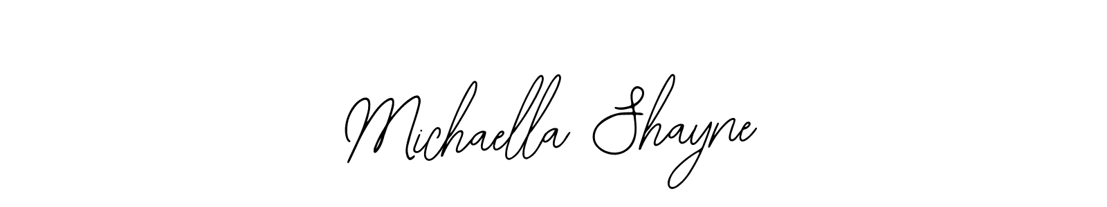How to Draw Michaella Shayne signature style? Bearetta-2O07w is a latest design signature styles for name Michaella Shayne. Michaella Shayne signature style 12 images and pictures png