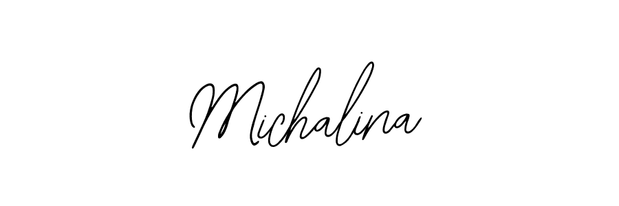 Michalina stylish signature style. Best Handwritten Sign (Bearetta-2O07w) for my name. Handwritten Signature Collection Ideas for my name Michalina. Michalina signature style 12 images and pictures png