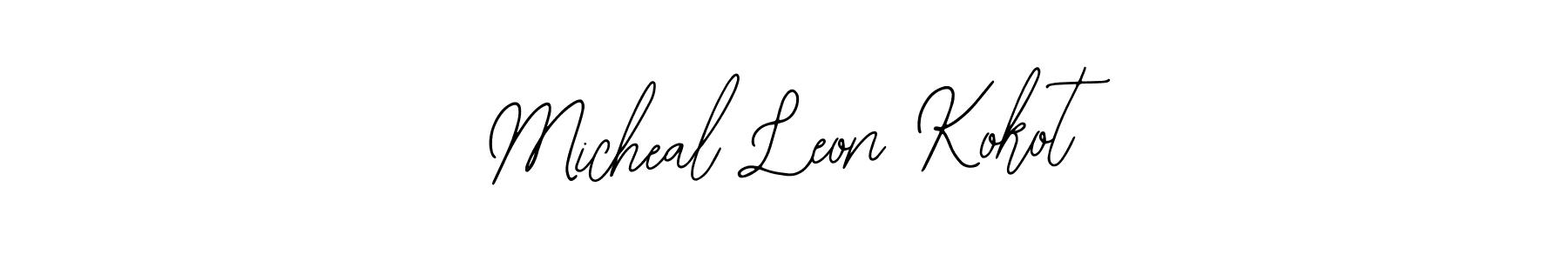 Check out images of Autograph of Micheal Leon Kokot name. Actor Micheal Leon Kokot Signature Style. Bearetta-2O07w is a professional sign style online. Micheal Leon Kokot signature style 12 images and pictures png