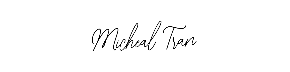 Bearetta-2O07w is a professional signature style that is perfect for those who want to add a touch of class to their signature. It is also a great choice for those who want to make their signature more unique. Get Micheal Tran name to fancy signature for free. Micheal Tran signature style 12 images and pictures png