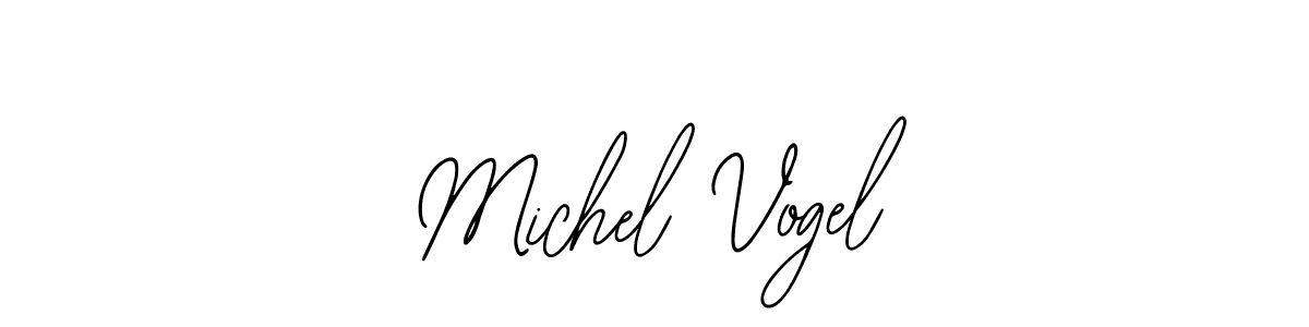 How to make Michel Vogel name signature. Use Bearetta-2O07w style for creating short signs online. This is the latest handwritten sign. Michel Vogel signature style 12 images and pictures png