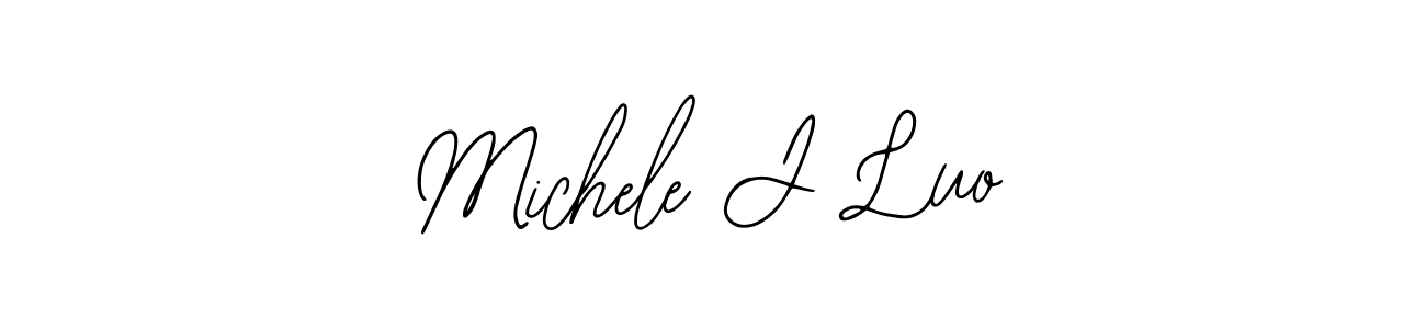 Also You can easily find your signature by using the search form. We will create Michele J Luo name handwritten signature images for you free of cost using Bearetta-2O07w sign style. Michele J Luo signature style 12 images and pictures png