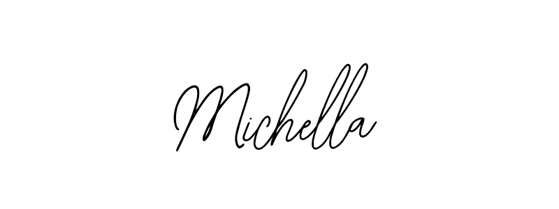 Michella stylish signature style. Best Handwritten Sign (Bearetta-2O07w) for my name. Handwritten Signature Collection Ideas for my name Michella. Michella signature style 12 images and pictures png