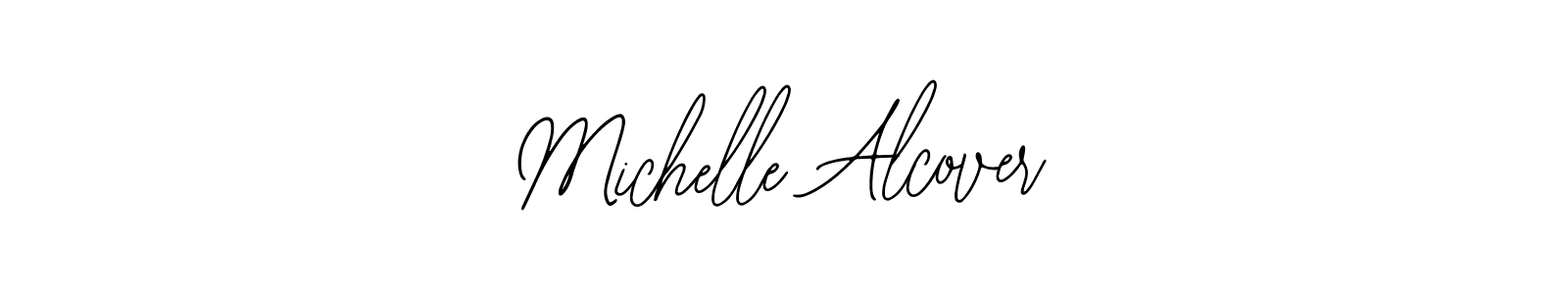 How to make Michelle Alcover name signature. Use Bearetta-2O07w style for creating short signs online. This is the latest handwritten sign. Michelle Alcover signature style 12 images and pictures png