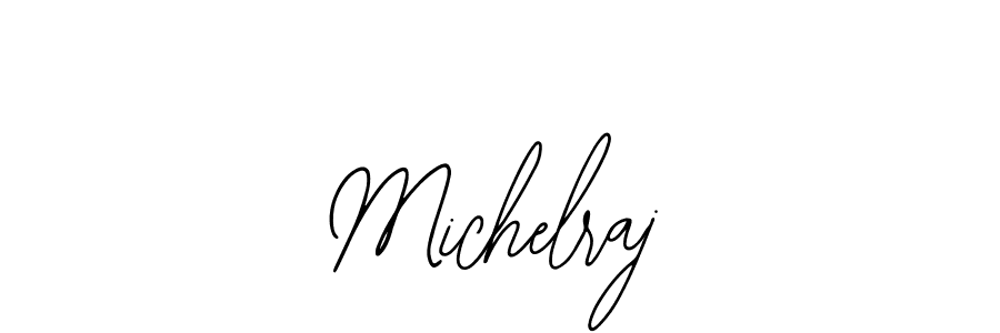 How to make Michelraj name signature. Use Bearetta-2O07w style for creating short signs online. This is the latest handwritten sign. Michelraj signature style 12 images and pictures png