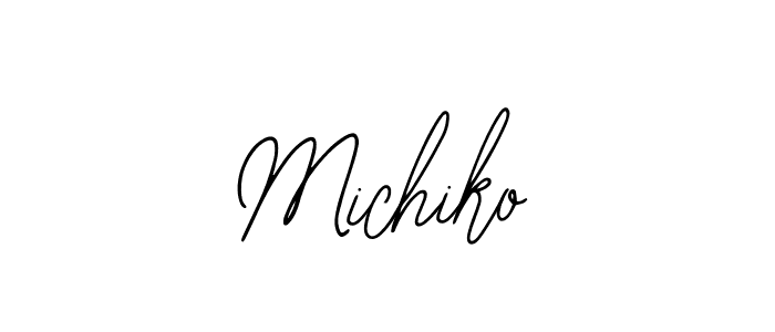 Design your own signature with our free online signature maker. With this signature software, you can create a handwritten (Bearetta-2O07w) signature for name Michiko. Michiko signature style 12 images and pictures png