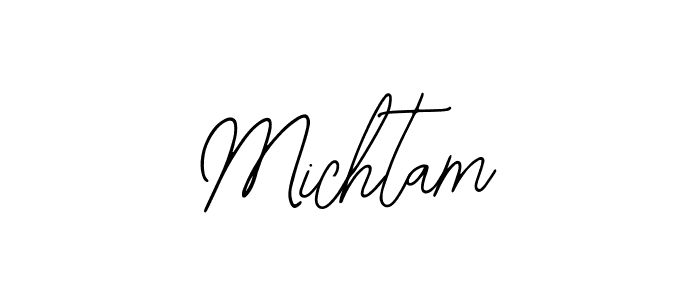 Design your own signature with our free online signature maker. With this signature software, you can create a handwritten (Bearetta-2O07w) signature for name Michtam. Michtam signature style 12 images and pictures png