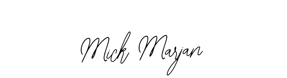 How to Draw Mick Marjan signature style? Bearetta-2O07w is a latest design signature styles for name Mick Marjan. Mick Marjan signature style 12 images and pictures png