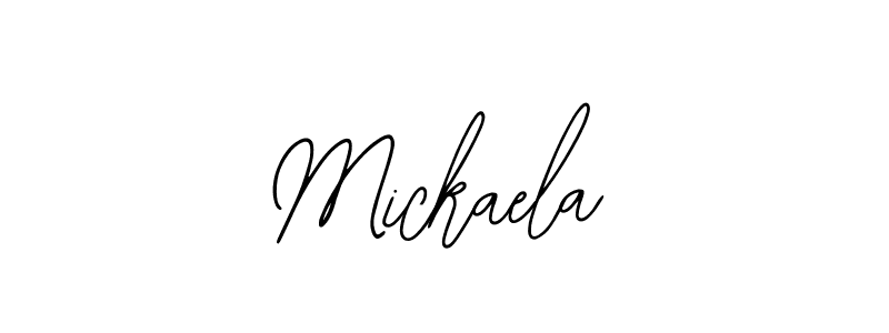 How to make Mickaela signature? Bearetta-2O07w is a professional autograph style. Create handwritten signature for Mickaela name. Mickaela signature style 12 images and pictures png