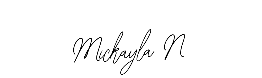Make a short Mickayla N signature style. Manage your documents anywhere anytime using Bearetta-2O07w. Create and add eSignatures, submit forms, share and send files easily. Mickayla N signature style 12 images and pictures png