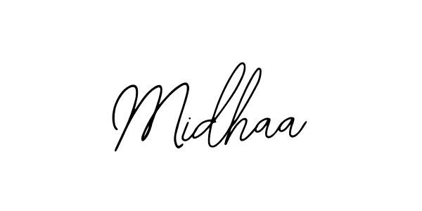 Similarly Bearetta-2O07w is the best handwritten signature design. Signature creator online .You can use it as an online autograph creator for name Midhaa. Midhaa signature style 12 images and pictures png