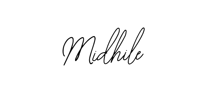 Make a beautiful signature design for name Midhile. With this signature (Bearetta-2O07w) style, you can create a handwritten signature for free. Midhile signature style 12 images and pictures png
