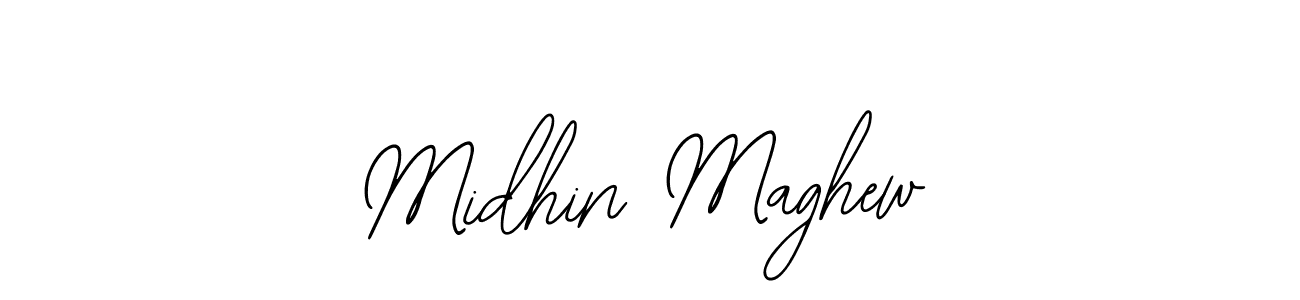 How to Draw Midhin Maghew signature style? Bearetta-2O07w is a latest design signature styles for name Midhin Maghew. Midhin Maghew signature style 12 images and pictures png