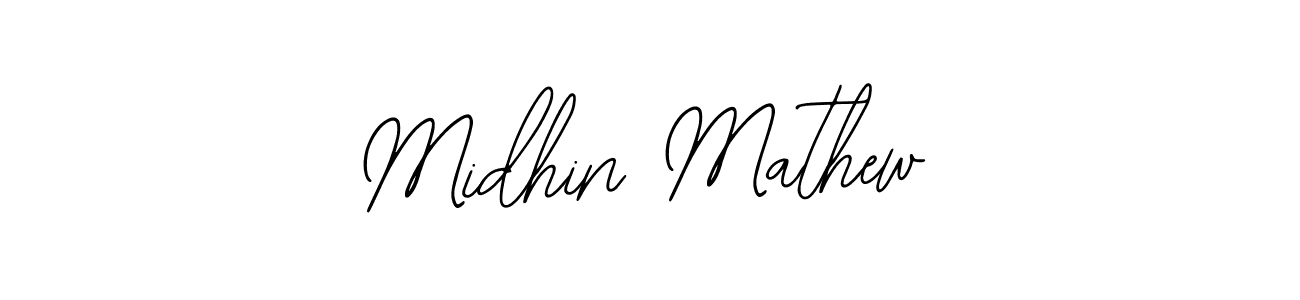 This is the best signature style for the Midhin Mathew name. Also you like these signature font (Bearetta-2O07w). Mix name signature. Midhin Mathew signature style 12 images and pictures png