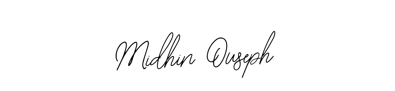Make a beautiful signature design for name Midhin Ouseph. Use this online signature maker to create a handwritten signature for free. Midhin Ouseph signature style 12 images and pictures png
