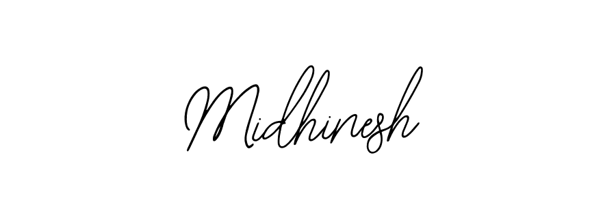 Design your own signature with our free online signature maker. With this signature software, you can create a handwritten (Bearetta-2O07w) signature for name Midhinesh. Midhinesh signature style 12 images and pictures png