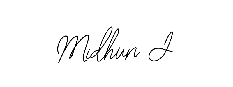 Make a beautiful signature design for name Midhun J. With this signature (Bearetta-2O07w) style, you can create a handwritten signature for free. Midhun J signature style 12 images and pictures png