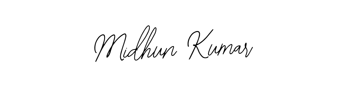 The best way (Bearetta-2O07w) to make a short signature is to pick only two or three words in your name. The name Midhun Kumar include a total of six letters. For converting this name. Midhun Kumar signature style 12 images and pictures png