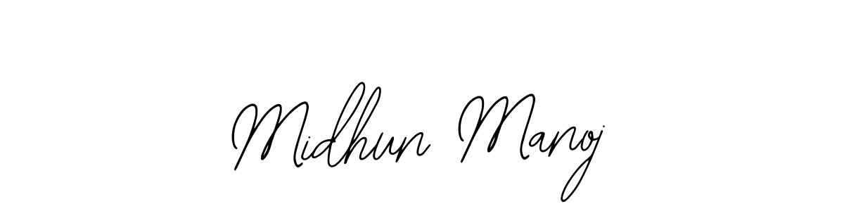 Midhun Manoj stylish signature style. Best Handwritten Sign (Bearetta-2O07w) for my name. Handwritten Signature Collection Ideas for my name Midhun Manoj. Midhun Manoj signature style 12 images and pictures png