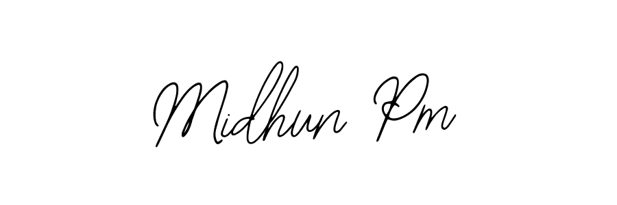 Design your own signature with our free online signature maker. With this signature software, you can create a handwritten (Bearetta-2O07w) signature for name Midhun Pm. Midhun Pm signature style 12 images and pictures png