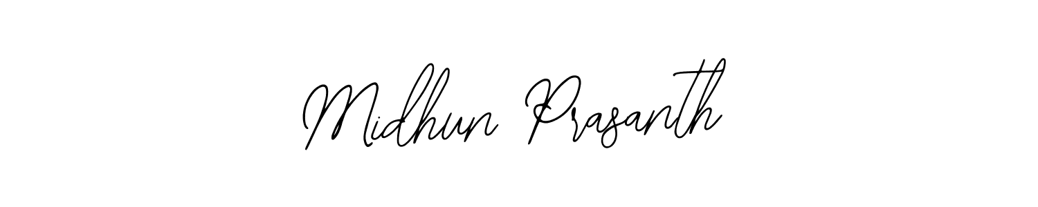 How to Draw Midhun Prasanth signature style? Bearetta-2O07w is a latest design signature styles for name Midhun Prasanth. Midhun Prasanth signature style 12 images and pictures png