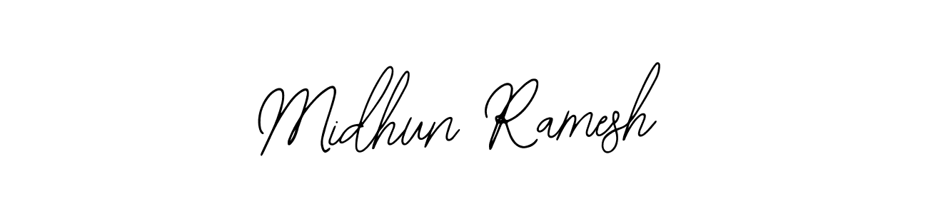 How to make Midhun Ramesh signature? Bearetta-2O07w is a professional autograph style. Create handwritten signature for Midhun Ramesh name. Midhun Ramesh signature style 12 images and pictures png