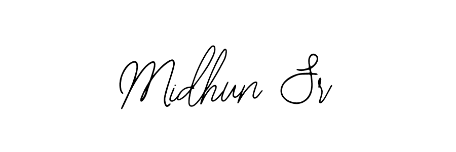 Similarly Bearetta-2O07w is the best handwritten signature design. Signature creator online .You can use it as an online autograph creator for name Midhun Sr. Midhun Sr signature style 12 images and pictures png