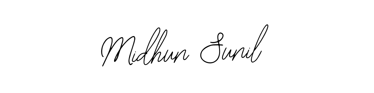 Also You can easily find your signature by using the search form. We will create Midhun Sunil name handwritten signature images for you free of cost using Bearetta-2O07w sign style. Midhun Sunil signature style 12 images and pictures png