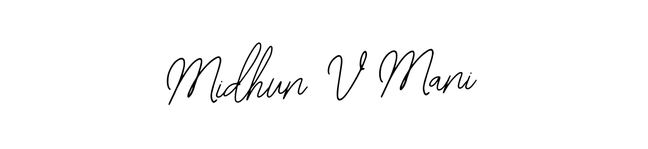 Midhun V Mani stylish signature style. Best Handwritten Sign (Bearetta-2O07w) for my name. Handwritten Signature Collection Ideas for my name Midhun V Mani. Midhun V Mani signature style 12 images and pictures png