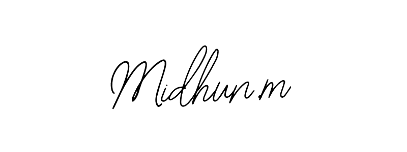 Make a beautiful signature design for name Midhun.m. Use this online signature maker to create a handwritten signature for free. Midhun.m signature style 12 images and pictures png