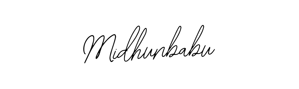 Midhunbabu stylish signature style. Best Handwritten Sign (Bearetta-2O07w) for my name. Handwritten Signature Collection Ideas for my name Midhunbabu. Midhunbabu signature style 12 images and pictures png