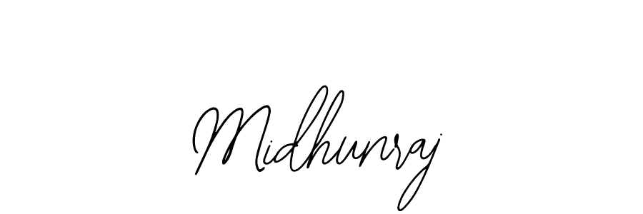 Bearetta-2O07w is a professional signature style that is perfect for those who want to add a touch of class to their signature. It is also a great choice for those who want to make their signature more unique. Get Midhunraj name to fancy signature for free. Midhunraj signature style 12 images and pictures png