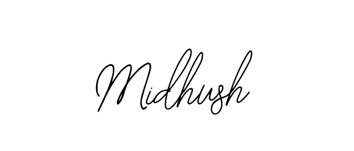 Midhush stylish signature style. Best Handwritten Sign (Bearetta-2O07w) for my name. Handwritten Signature Collection Ideas for my name Midhush. Midhush signature style 12 images and pictures png